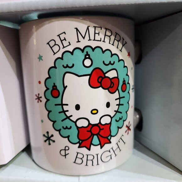 Christmas Coffee Mugs Set Ceramic Cups Holiday Xmas Decorations Unique Gift 2pc - Picture 2 of 9